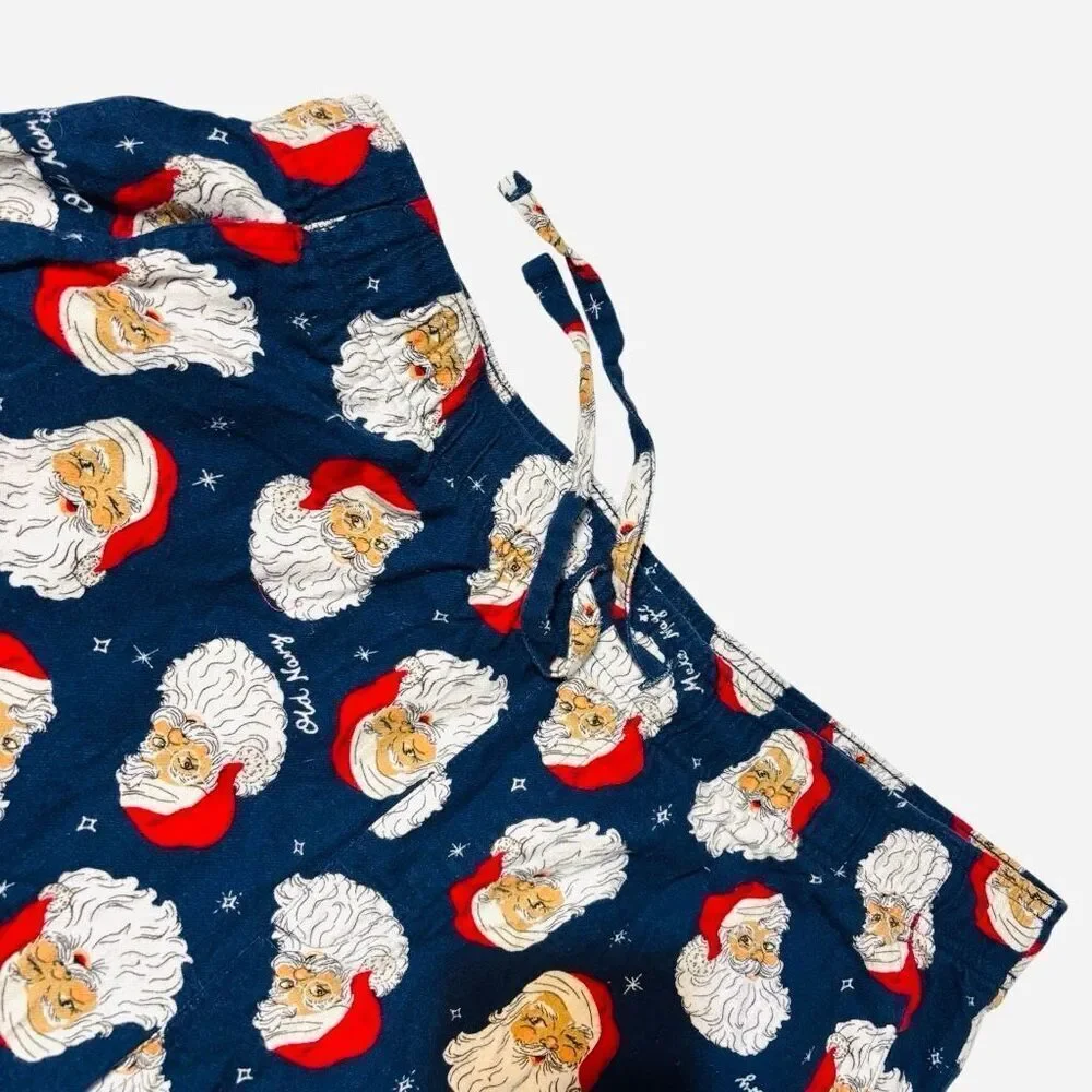 Old Navy XL Christmas Santa100% Cotton Flannel pockets Pajama Pants